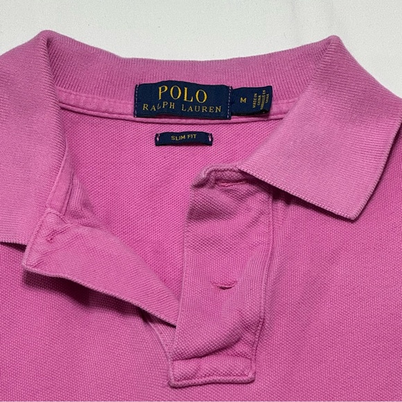 Pink Slim Fit Polo Ralph Lauren Shirt - Picture 2 of 4